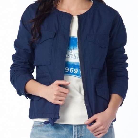 GAP Jackets & Coats Gap Navy Blue Utility Jacket Poshmark